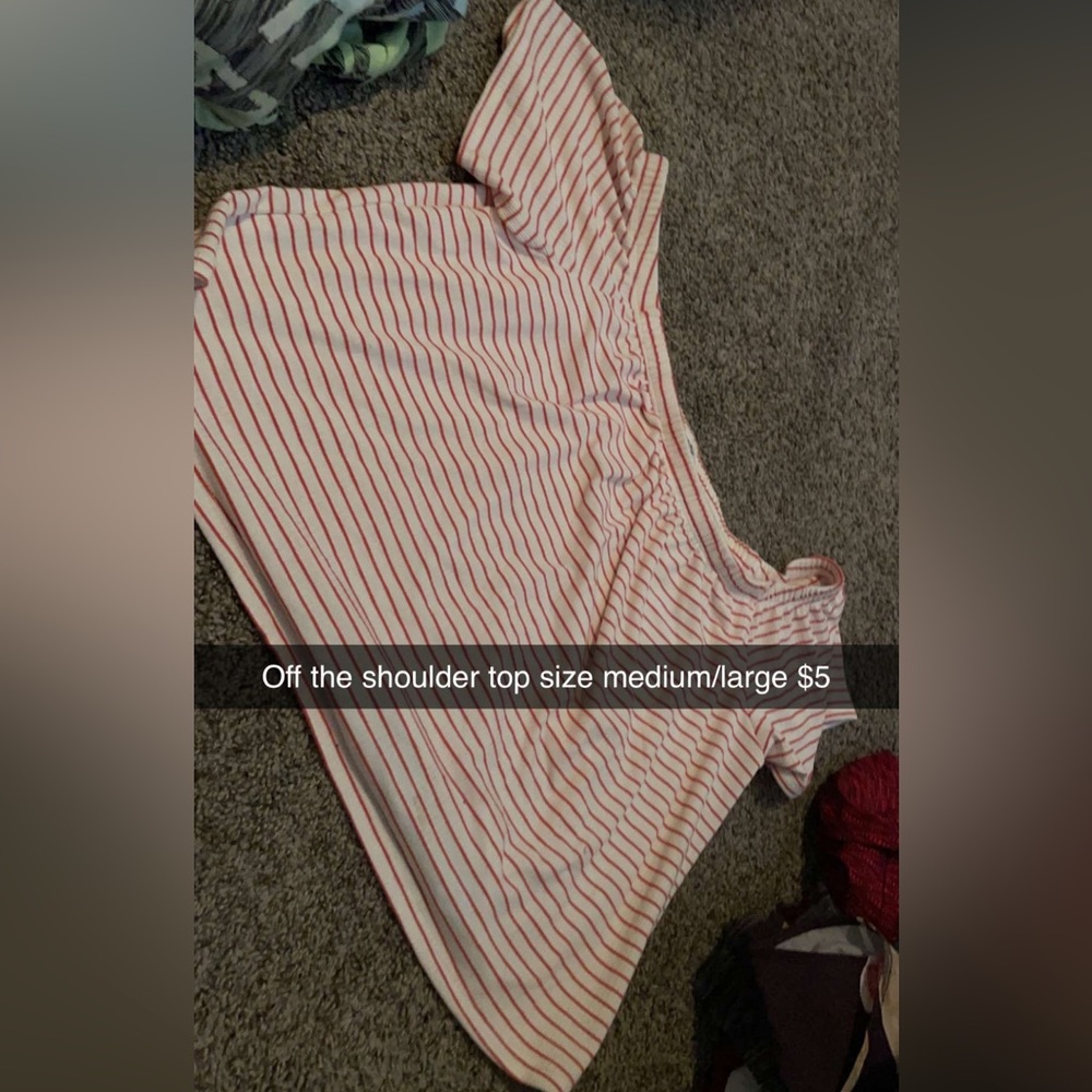 Size large off the shoulder